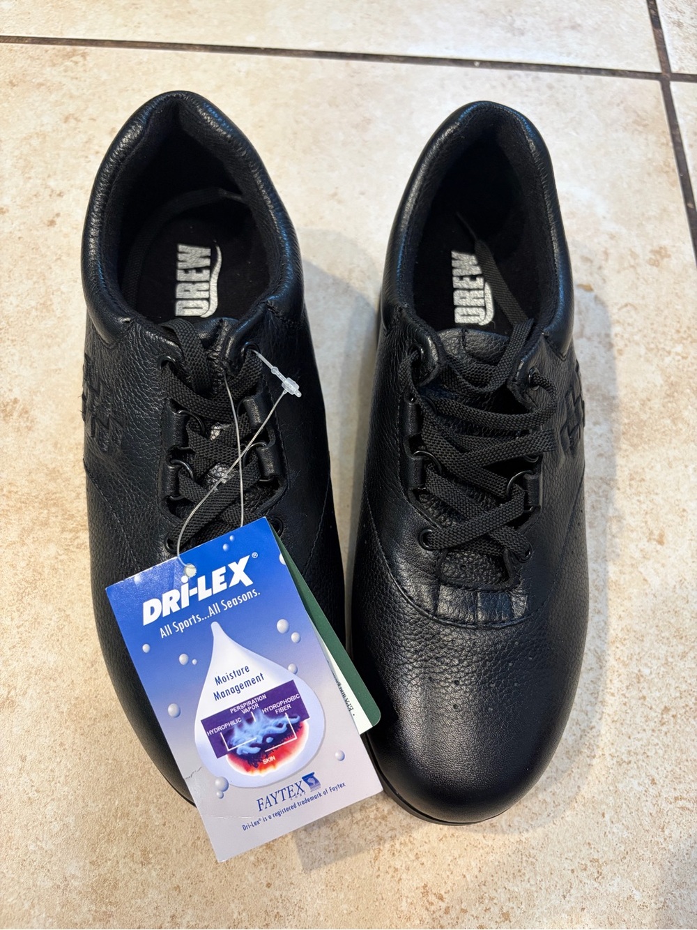 DREW Black Women’s Athletic Comfort Lace-Up Shoes